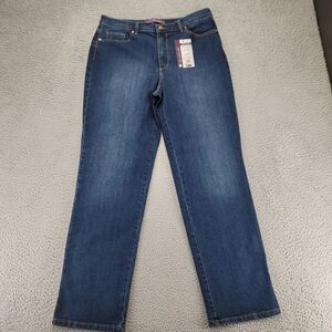 Gloria Vanderbilt Jeans Womens‎ 14 Blue Denim Amanda Medium Wash Tapered Leg